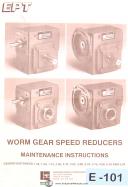 Emerson Power Transmission-Emerson Power Transmission, Worm Gear Speed Reducers, Mainteance Instruct Manual-General-01